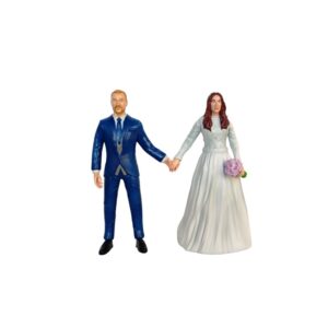 Muñecos tarta de mini novios personalizados