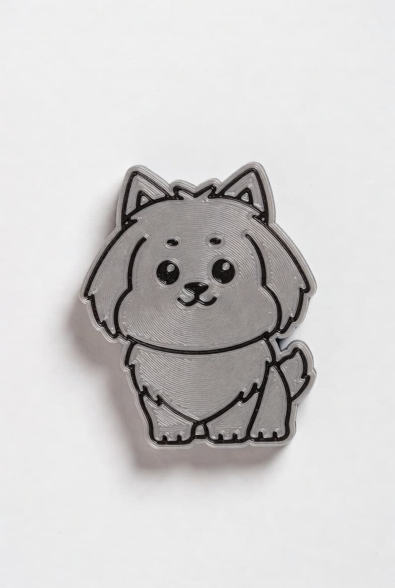 Imán para nevera con figura de mascota 3D