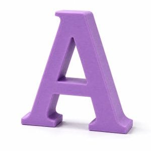 Letra inicial decorativa 3D personalizada
