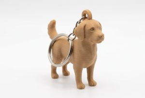 Llavero con figura de mascota 3D