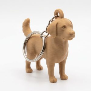 Llavero con figura de mascota 3D