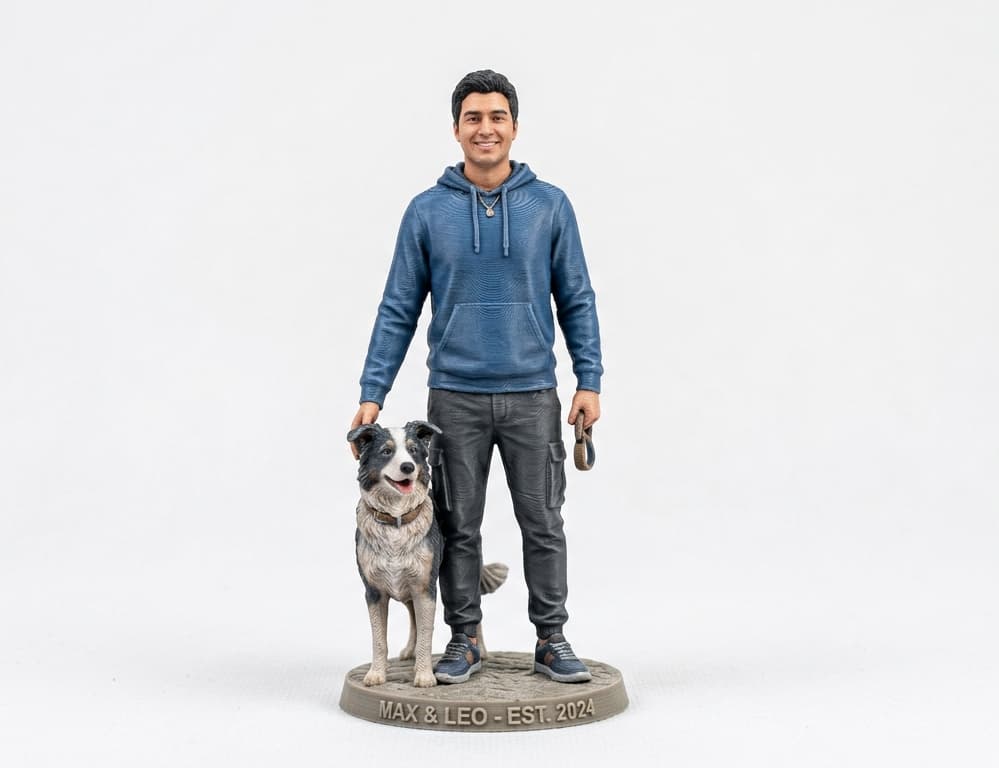 Muñeco personalizado con mascota incluida