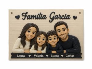 Placa decorativa personalizada 3D