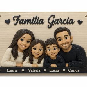 Placa decorativa personalizada 3D