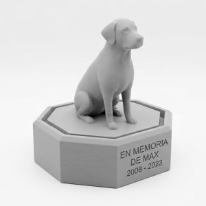 Urna / peana conmemorativa mascota 3D
